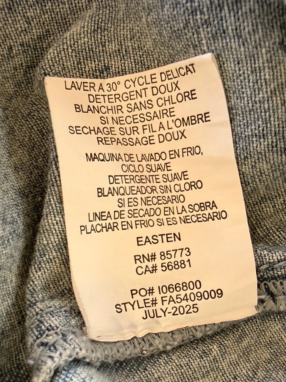 O’Neill Sevie Denim Pants in Drifter Light Blue Denim Wide Leg Pants Size M